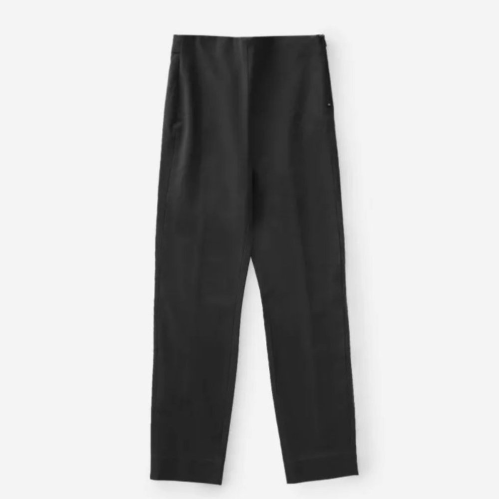 The Side-Zip Stretch Cotton Pant - Ankle
